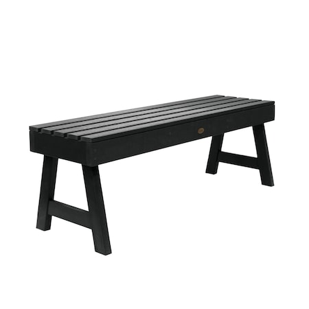 Highwood Usa 4ft Weatherly Picnic Bench Outdoor Furniture for Patio, Backyard, Garden AD-BENN4-BKE